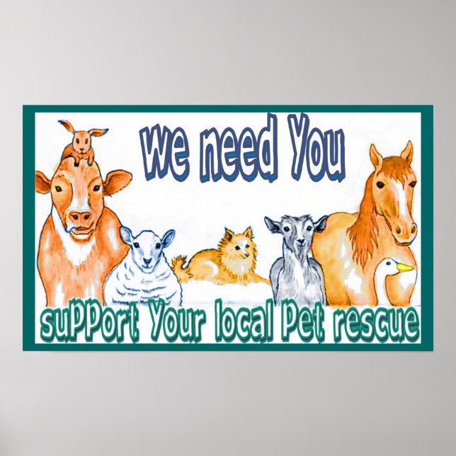 Poster de Respostas Animais (Frente)