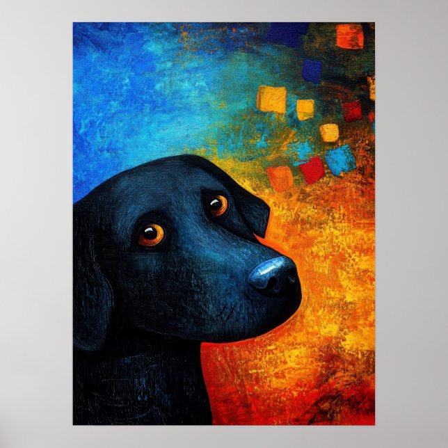 Poster de Retrato de Cão (Frente)