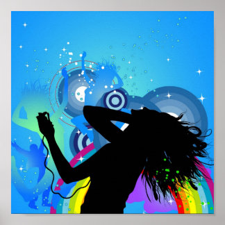 Poster de retrato original de hip hop