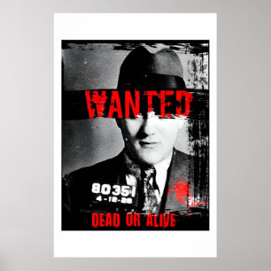 Poster De Retro Vivo Ou Morto Procurado