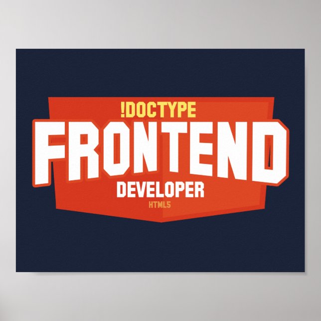 Poster de revelador de front-end (Frente)