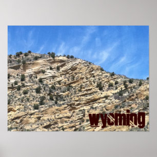 Poster de rock cênico Wyoming