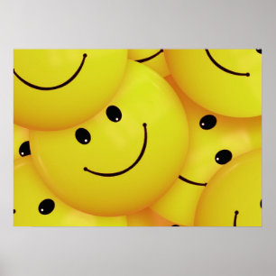 Poster de Rosto Feliz Bonito