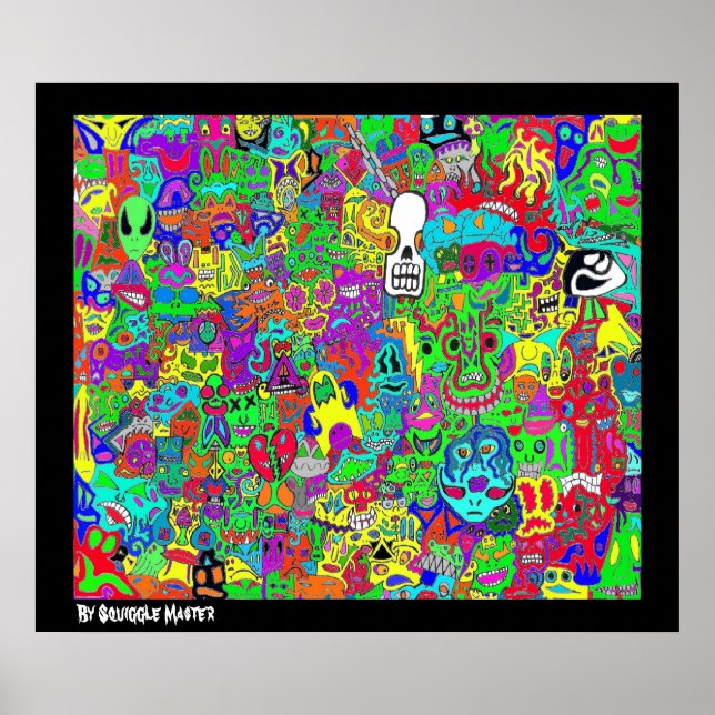 Poster de Rostos Loucos (Frente)