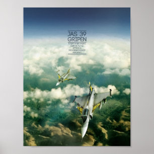 Poster de Saab JAS 39 Gripen