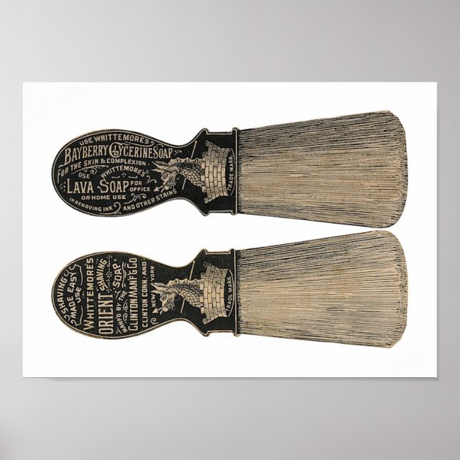 Poster de sabão de barrar - sabão de lava (Frente)