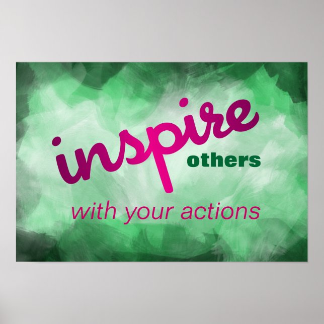 Poster de sala de aula motivacional (Frente)