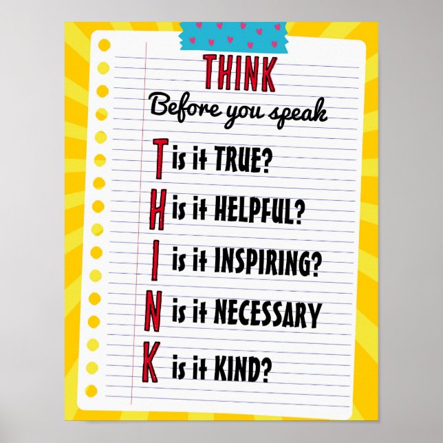 Poster de sala de aula, Poster educacional (Frente)