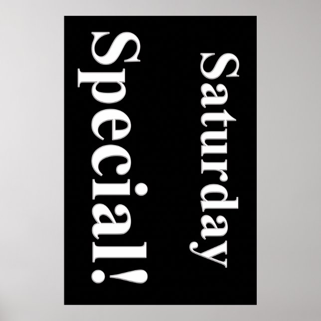 Poster de Salão de Bela Especial Sábado (Frente)