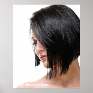 Poster de Salão de Cabelo Modelo Feminino
