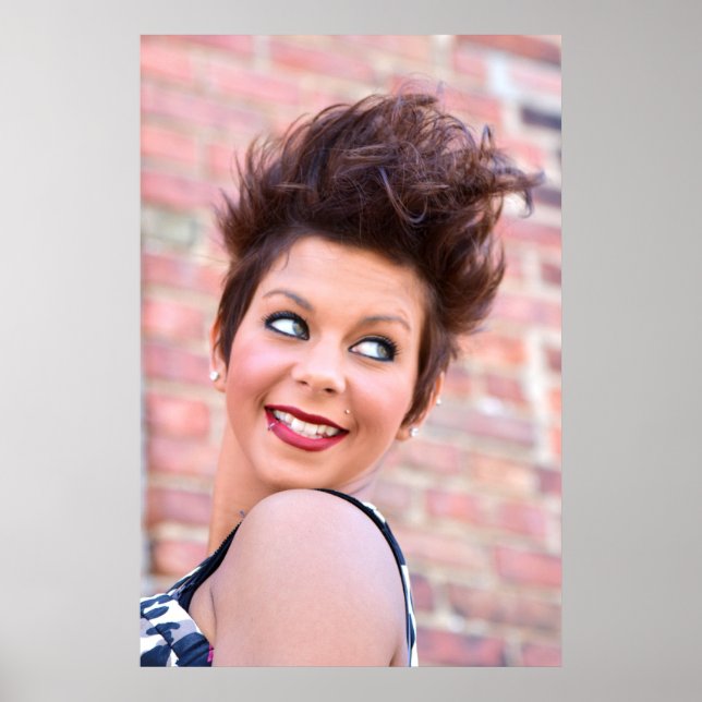 Poster de Salão de Corte Curto (Frente)