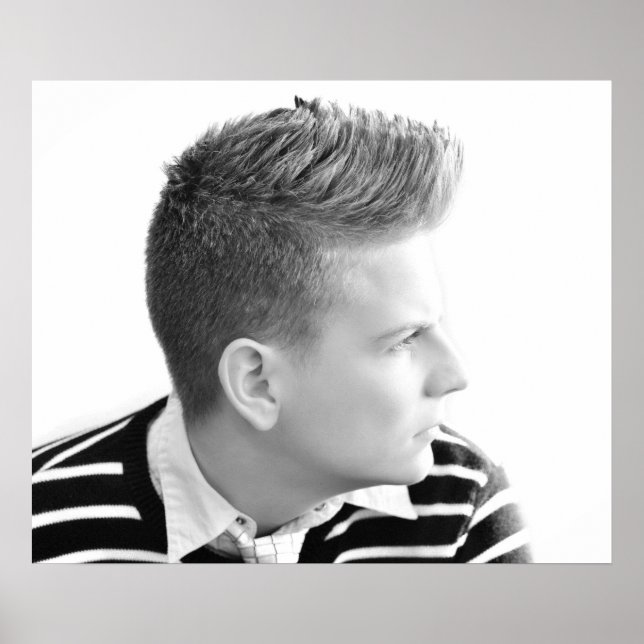 Poster de Salão de Homens Personalizável (Frente)