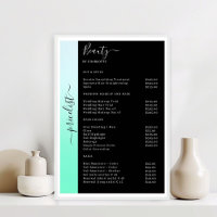 Poster de Salão de Impressora Preto e Mão-de-Ombre