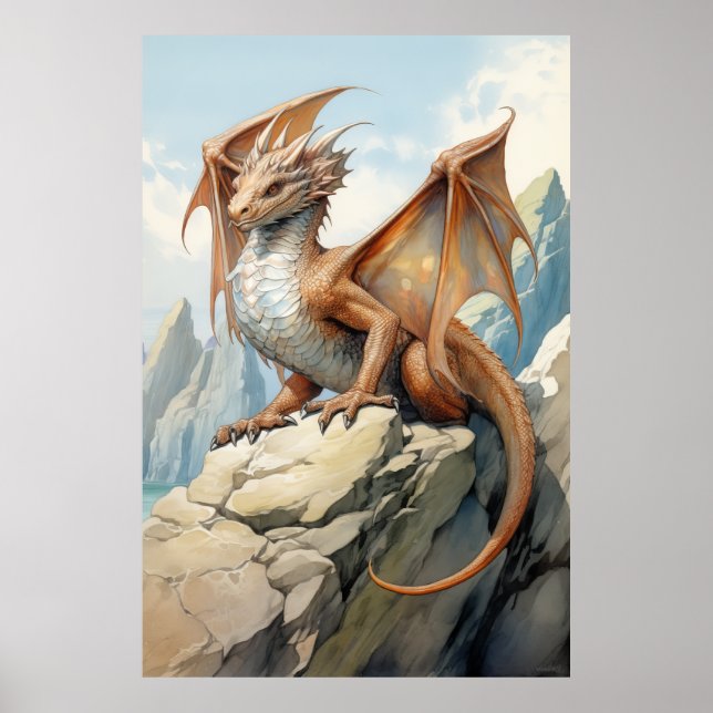 Poster de Salto de Knucker Dragon Maiestoso (Frente)