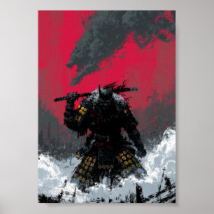 Pôster de Samurai de Fantasia Sombria