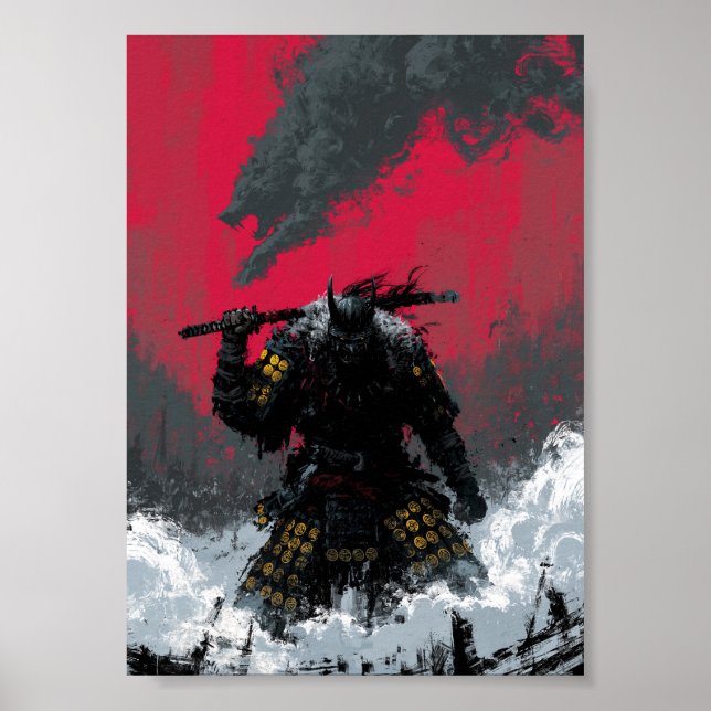 Pôster de Samurai de Fantasia Sombria  (Frente)