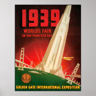Pôster De San Fransisco feira 1939 de mundos