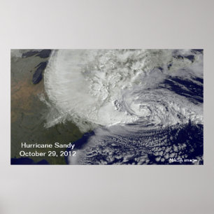 Poster de Sandy do furacão grande