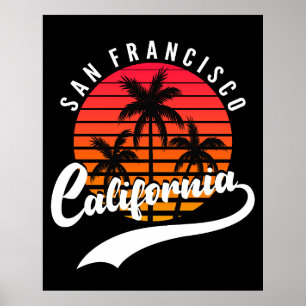 Poster de São Francisco Retro Sunset
