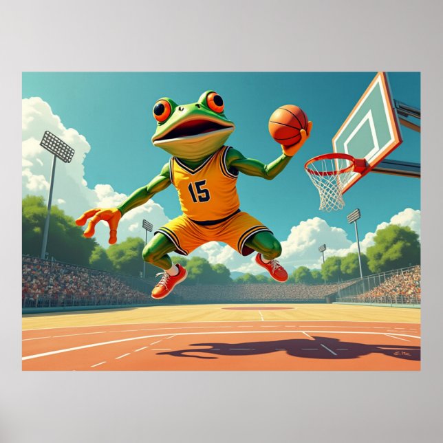 Poster de Sapo de basquete (Frente)