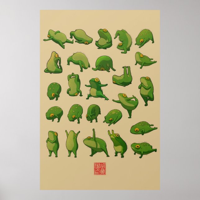 Poster de Sapo Yoga (Frente)