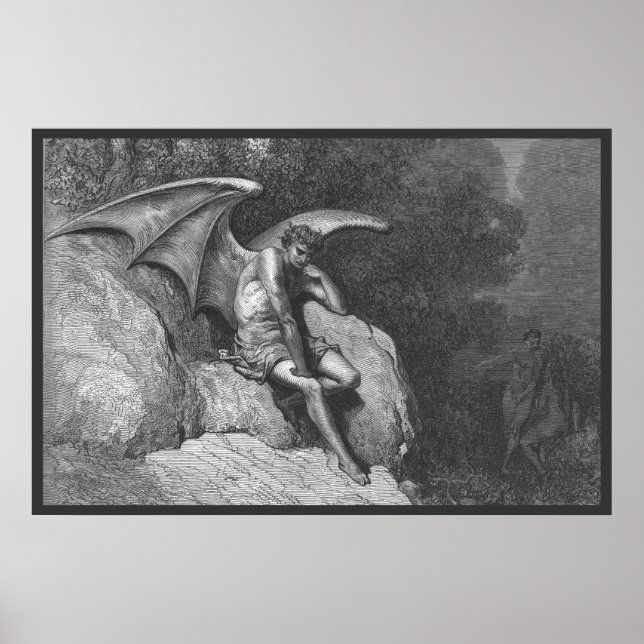 Poster de satã 36x24 (Frente)