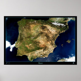 poster de satélite de espanha