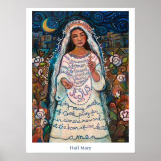 Poster de saudação da Mary, 18x24"