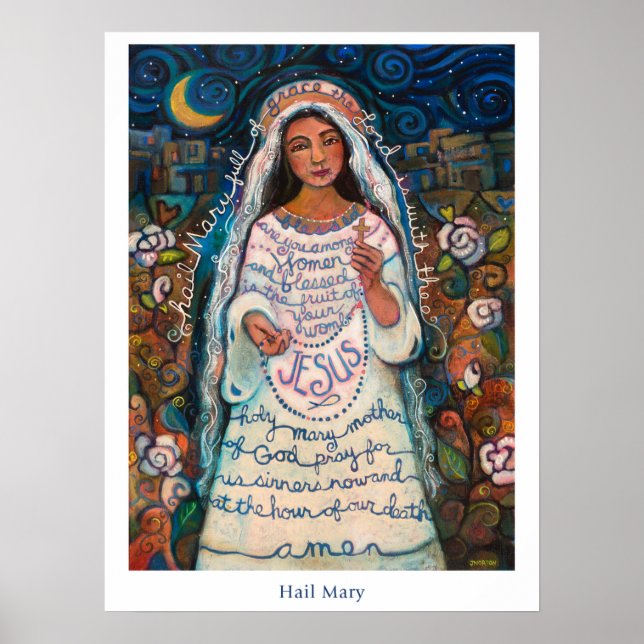 Poster de saudação da Mary, 18x24" (Frente)
