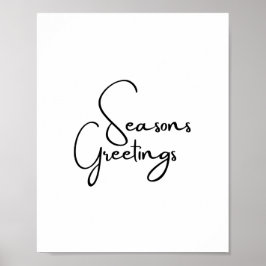 Poster de saudações de Seasons