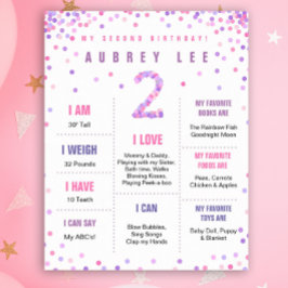 Poster de segundo aniversário do Rainbow Confetti