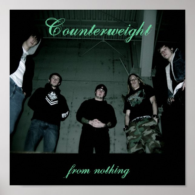 Poster de semicírculo de contrapeso (Frente)