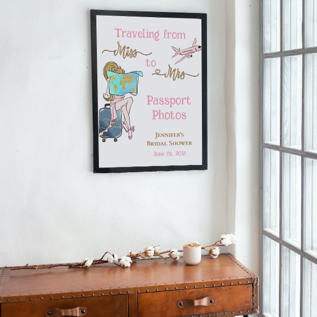 Poster De Senhorita a Senhora Jornada da Festa de Noivado (Criador carregado)