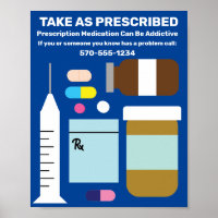 Poster de Sensibilização para o Abuso de Medicamen