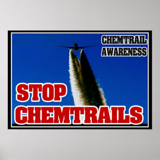 POSTER DE SENSIBILIZAÇÃO PARA O CHEMTRAIL - PARE O