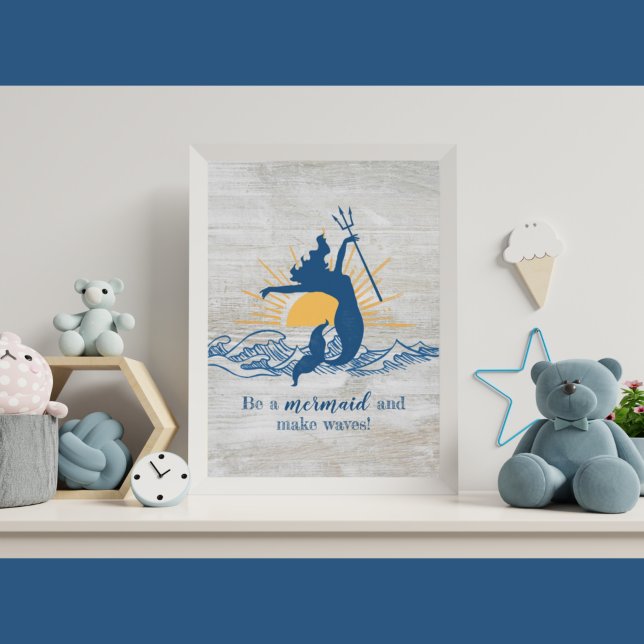 Poster de Sereia Inspiracional Joyful (Criador carregado)