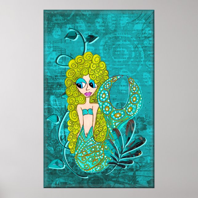 Poster de Sereia Whimsical (Frente)