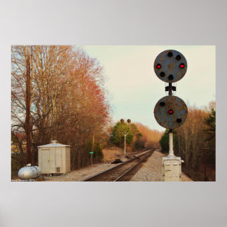 Poster de Sinais Ferroviários N&W Antigos e Origin