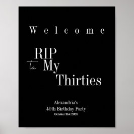 POSTER de sinal de boas-vindas do aniversário de 4