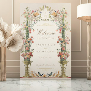Poster de Sinal de Boas-Vindas do Casamento