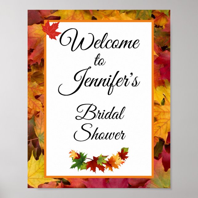 Poster de Sinal de Chá de panela de Boas-vindas (Frente)