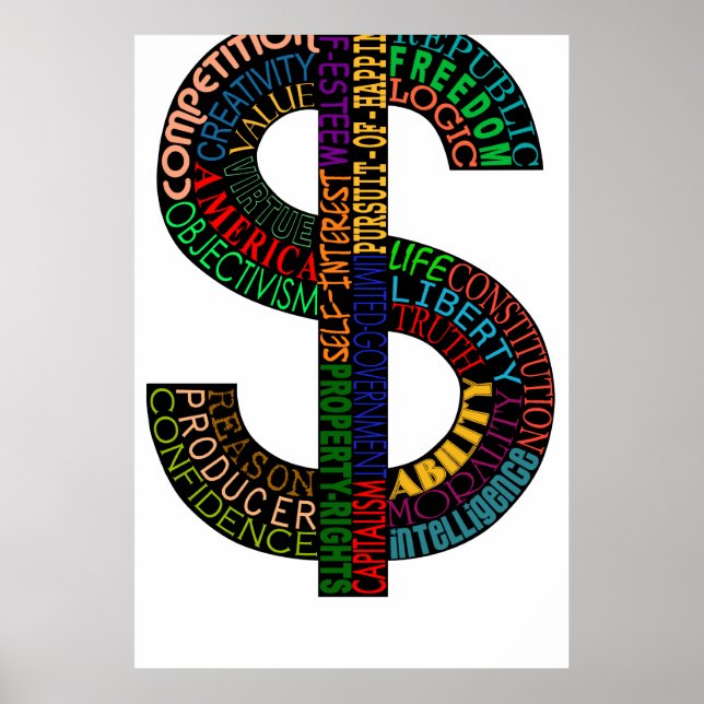 Poster de Sinal de Dólar Alto (Frente)