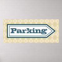 Poster de Sinal de Estacionamento