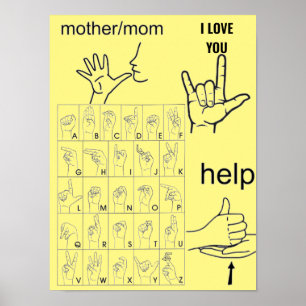 poster DE SINAL DE IDIOMA