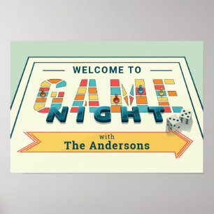 Poster de Sinal de Noite do Jogo do conselho