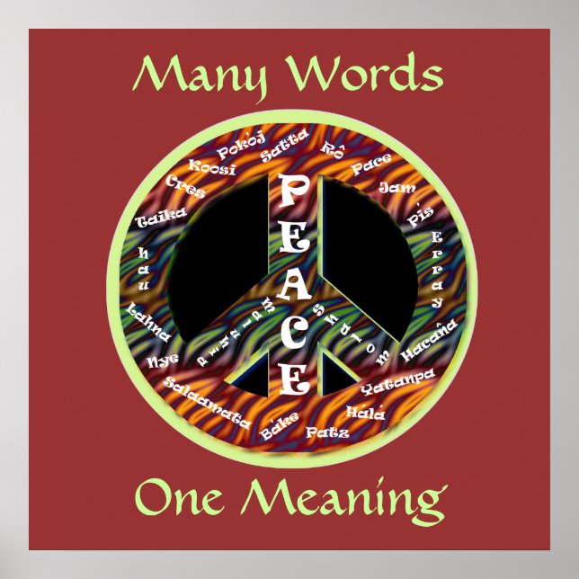 Poster de Sinal de Paz Internacional (Frente)