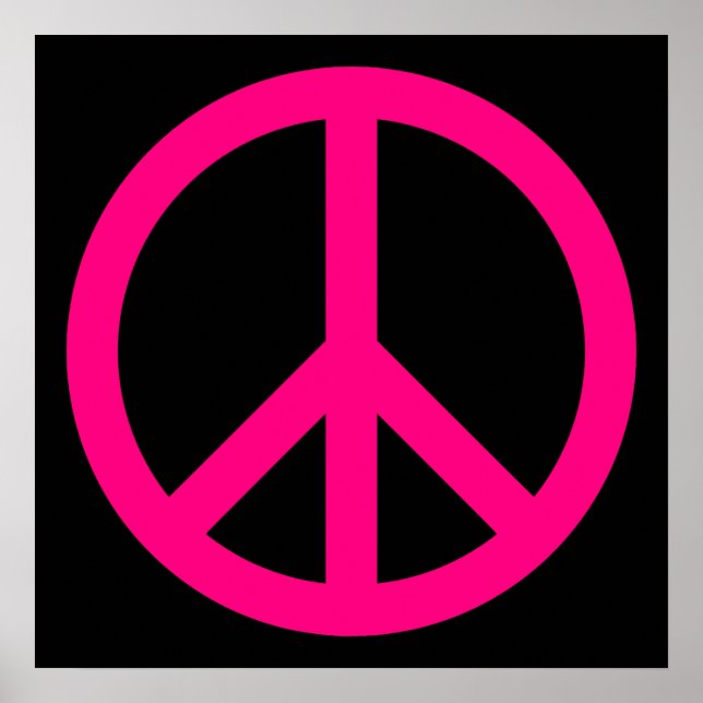 Poster de Sinal de Paz Rosa (Frente)