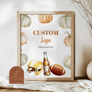 Poster de Sinal Personalizado do Chá do Pumpkin