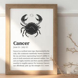 poster de Sinal Zodiac cancer