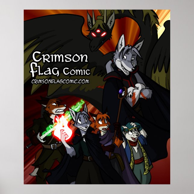 Poster de Sinalizador Crimson (Frente)